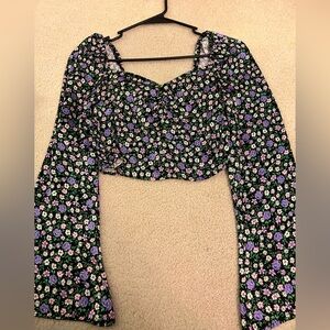 Topshop floral blouse